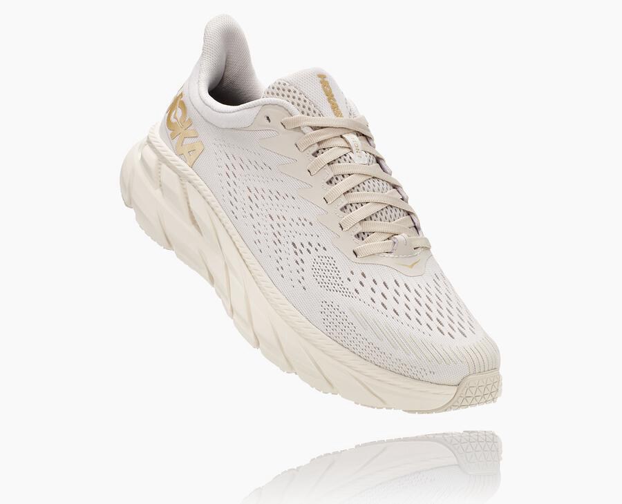 Tenis Hoka One One Mujer Blancos - Clifton 7 - IEVR10384